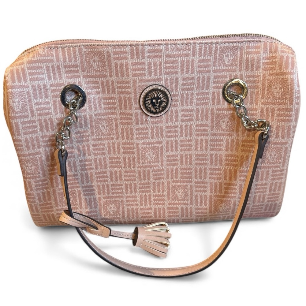 Anne Klein Blush Pink Shoulder Bag Purse Double Handle Women's